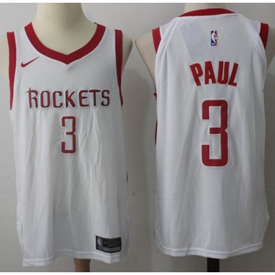 Nike Houston Rockets #3 Chris Paul White Youth NBA Swingman Association Edition Jersey